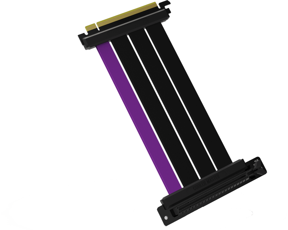 Cooler Master MasterAccessory Riser Cable PCIe 4.0 x16 - 300mm, Zwart Cooler Master MasterAccessory Riser Cable PCIe 4.0 x16 - 300mm, Zwart